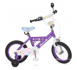 Велосипед детский PROF1 14Д. L14132 Butterfly 2 (сиреневый)